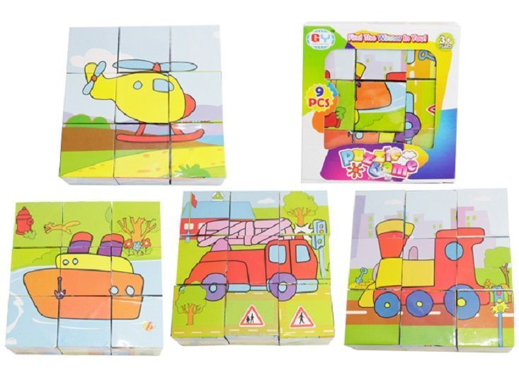 Rompecabezas Cubos Puzzles De Madera 6 En 1-5