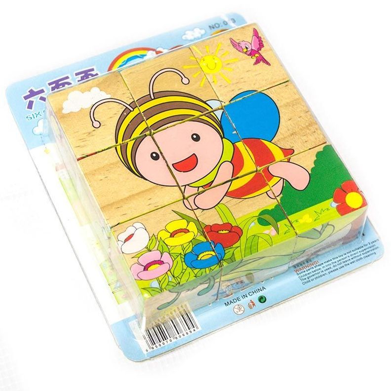 Rompecabezas Cubos Puzzles De Madera 6 En 1-0