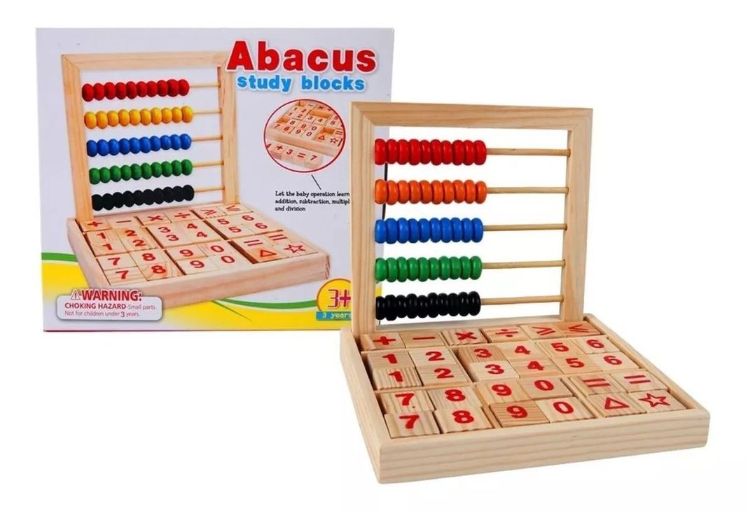 Abaco Tablero De Madera Con Tabla Matematica Didactica
