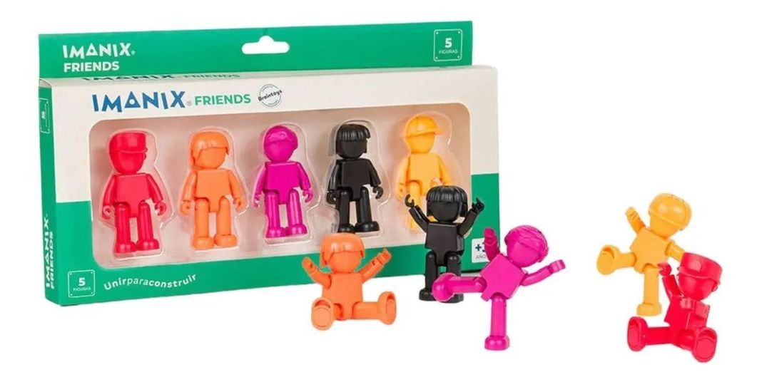 Imanix Friends Cool 5 Personajes Magn ticos Braintoys Verde