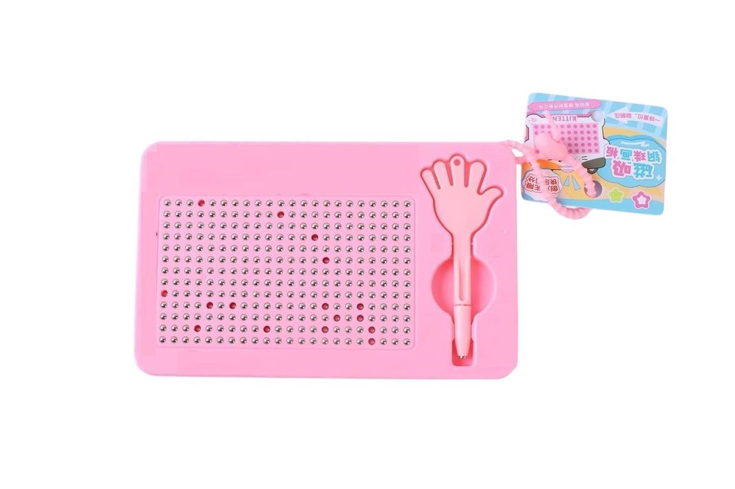 Pizarra M gica Magn tica Bolitas De Acero Dibujo Montessori Rosado