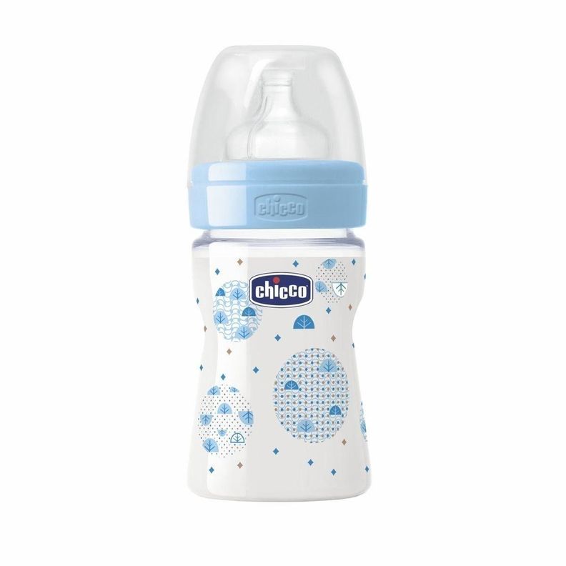 Mamadera Chicco Well Being 150ml 0m+ Celeste-1