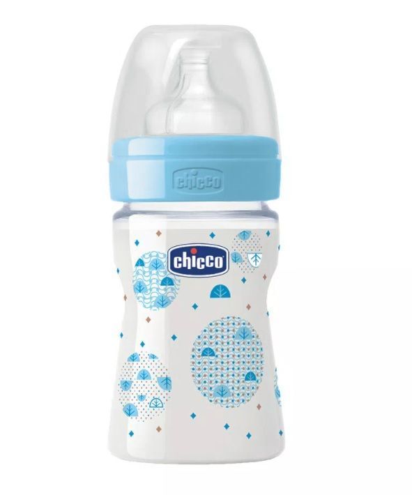 Mamadera Chicco Well Being 150ml 0m+ Celeste-0