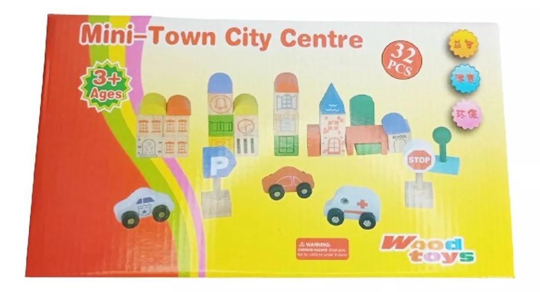 Bloques De Ciudad, Juego Montessori-1