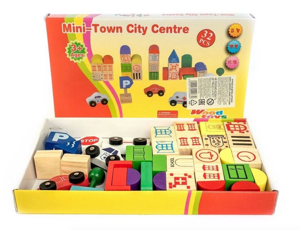 Bloques De Ciudad, Juego Montessori-4