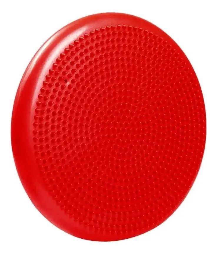 Cojin Disco Sensorial Equilibrio Estabilidad Yoga Tdah 34cm Rojo