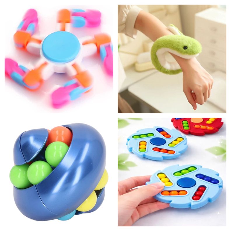 Kit Juguetes Sensoriales Para Calmar Ni os Autistas Tdah 6 Azul