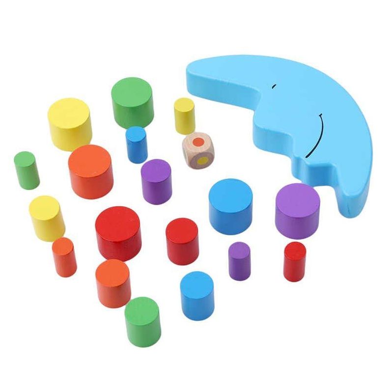 Juego Didáctico Balancín De Madera Lunar Montessori-1