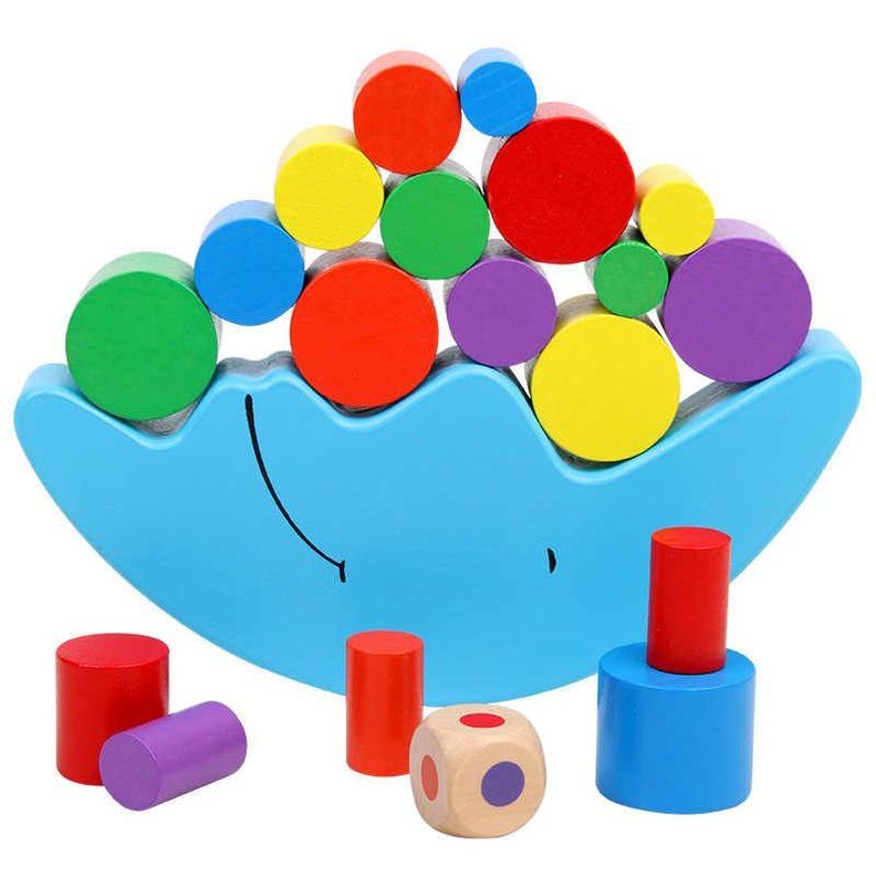 Juego Didáctico Balancín De Madera Lunar Montessori-4