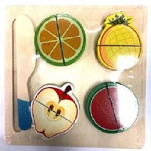 Puzzle Montessori De Madera Corte Frutas Y Verduras-0