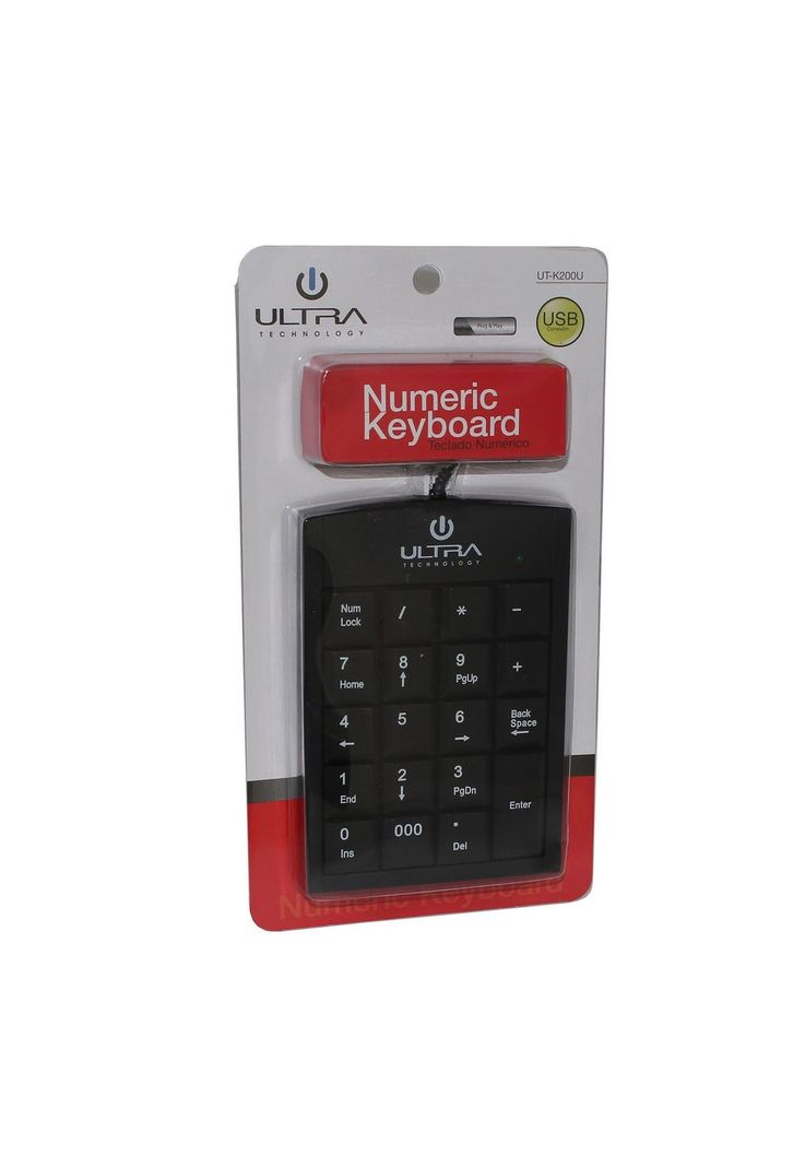 Teclado Numérico USB con Teclas Ultra Planas K200U-1