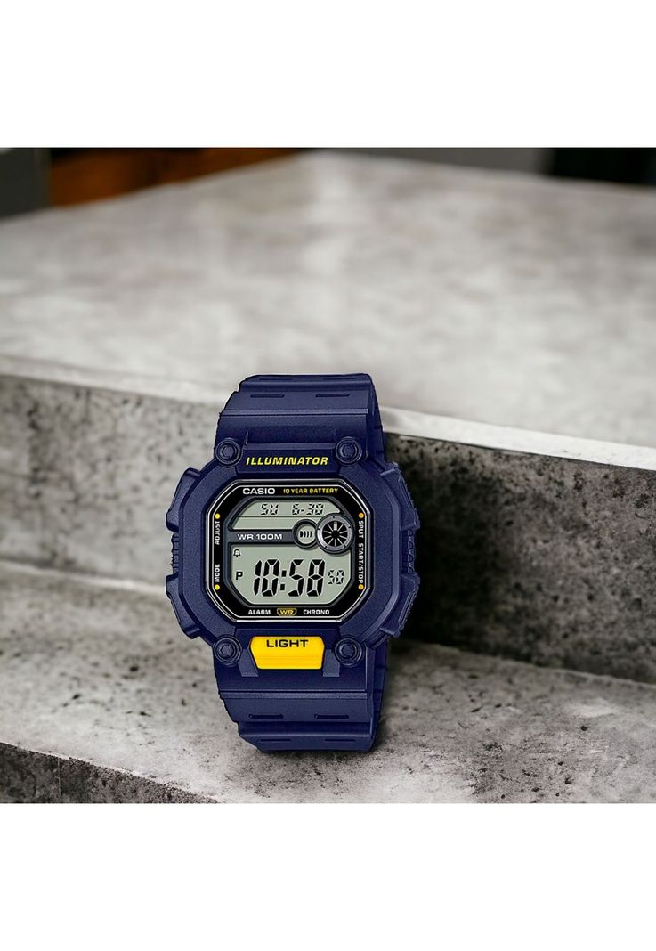 Reloj Casio de Hombre W-737H-2Avdf Classic Line Digital Azul-4