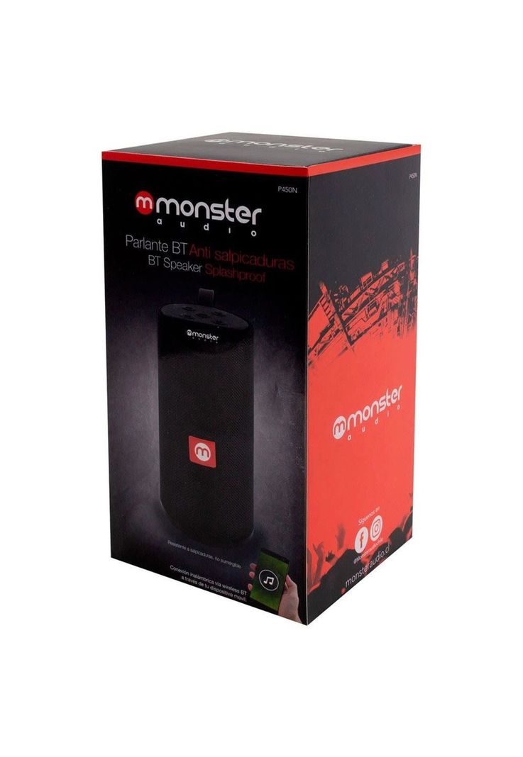 Parlante Portátil Bluetooth WaterProof Monster P450 Negro-7