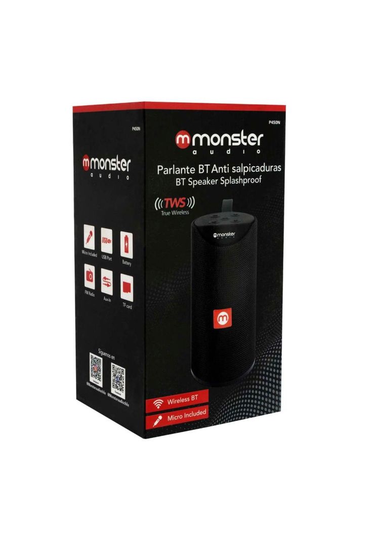 Parlante Portátil Bluetooth WaterProof Monster P450 Negro-8