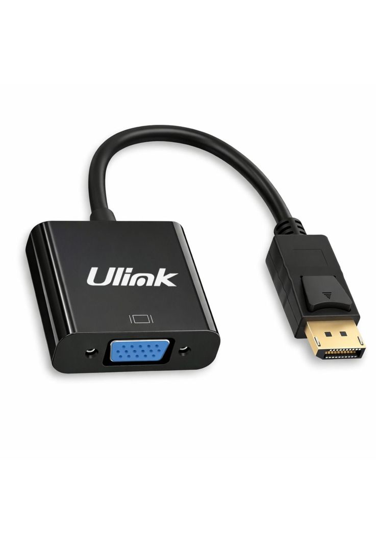 Adaptador de Video Display Port a VGA FHD UL-DPVGA Negro