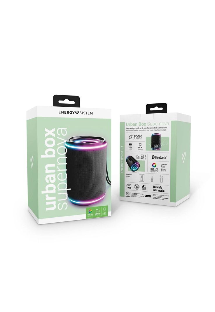Parlante Energy Sistem Urban Box Super Nova 16W BT 5.0 RGB-5