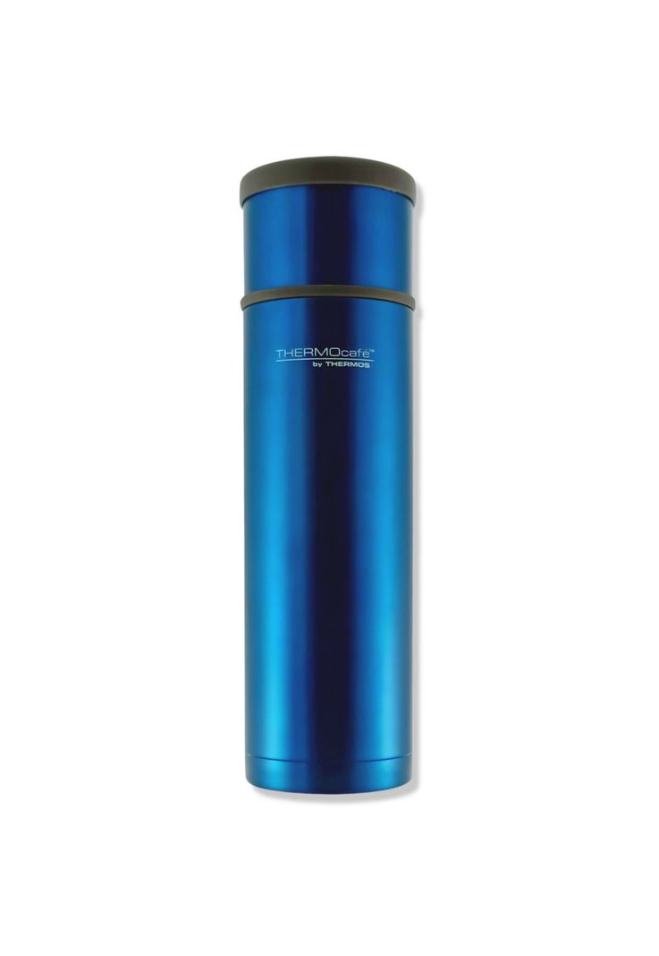 Termo Premium de Acero Inoxidable 0.5L Azul Metalizado 12H/24H-3