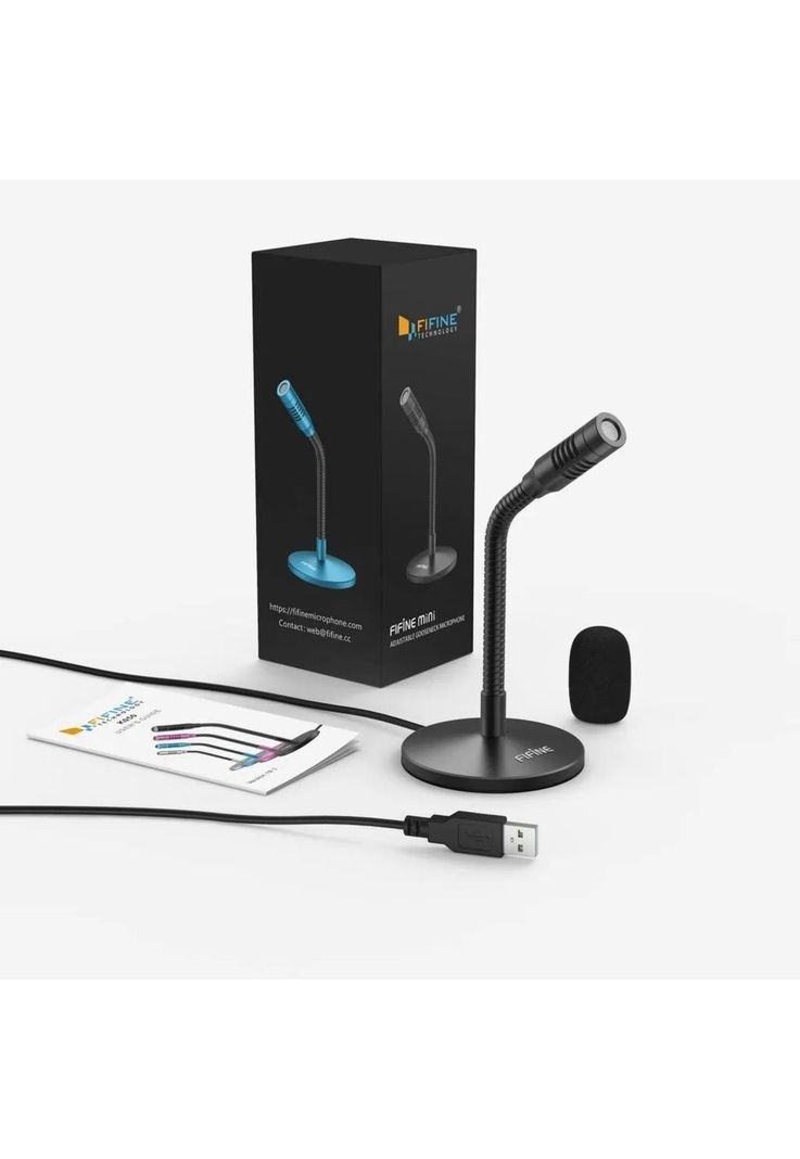 Microfono Usb Fifine K050B Flexible Condensador-1