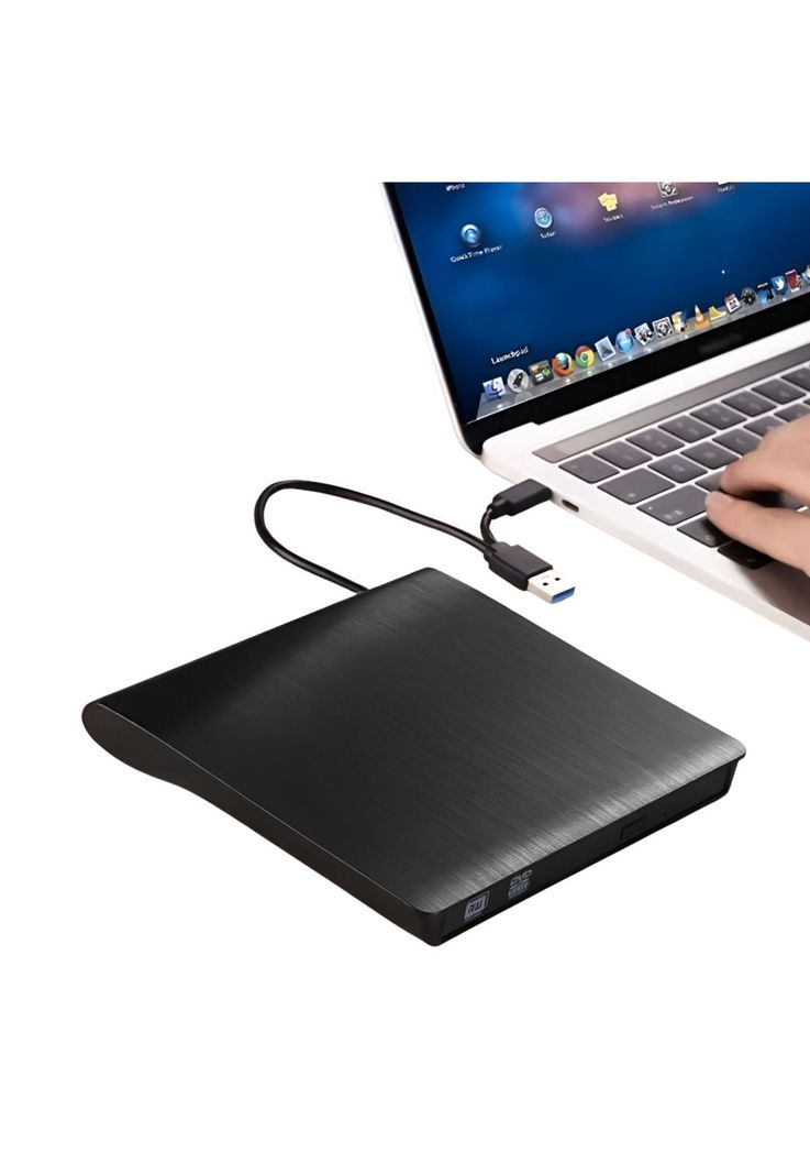 Grabador y Lector Externo de CD/DVD Dual USB / USB-C RD12X-1