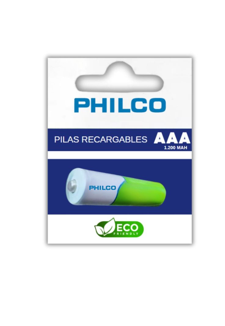 Pilas Recargables  AAA Precargadas1200 MAH Ecofriendly Gris