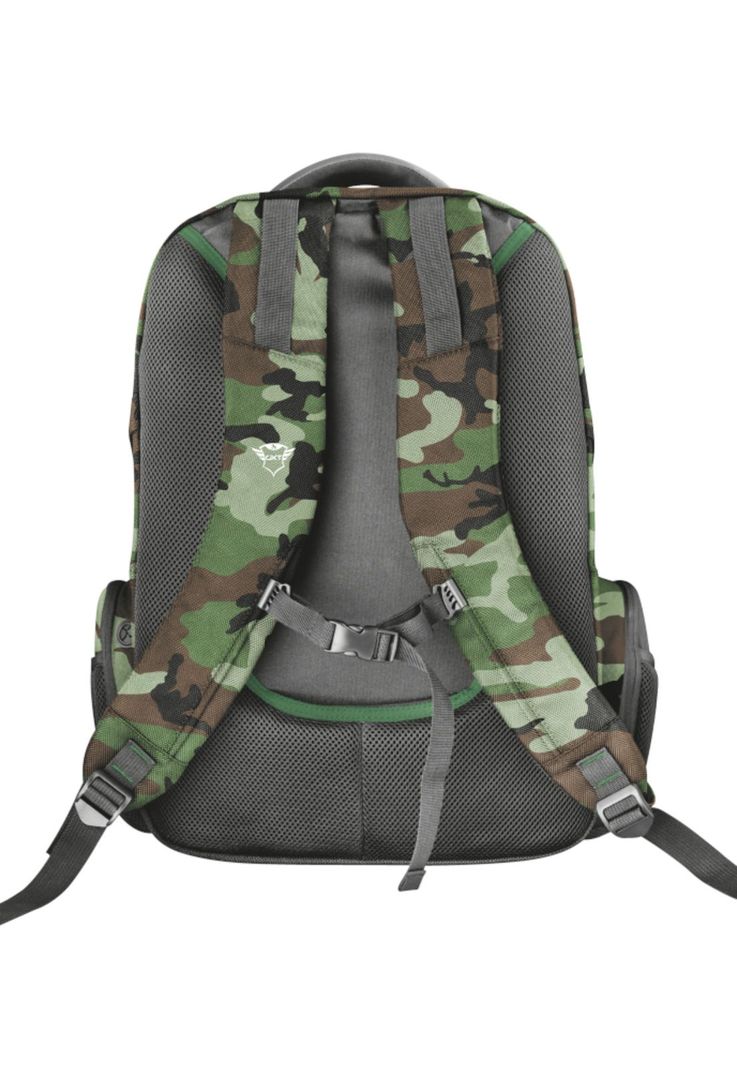 Mochila Gamer Trust Gxt 1250C Xl Kamo Military Reforzada 23868-2