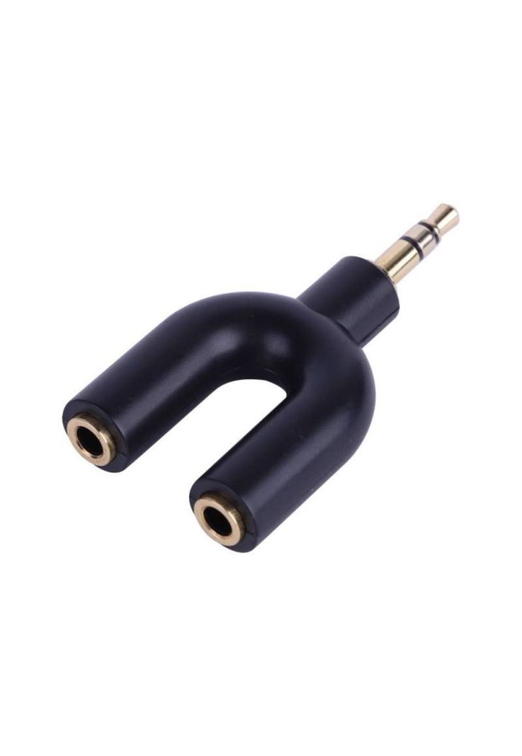 Adaptador Jack 3.5mm con 2 salidas Estereo de 3.5mm DBG186 Negro
