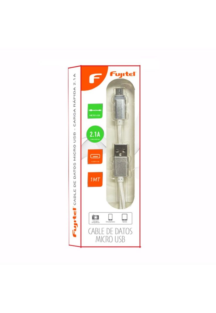 Cable De Datos Fujitel Micro USB con LED Indicadora de Carga-2