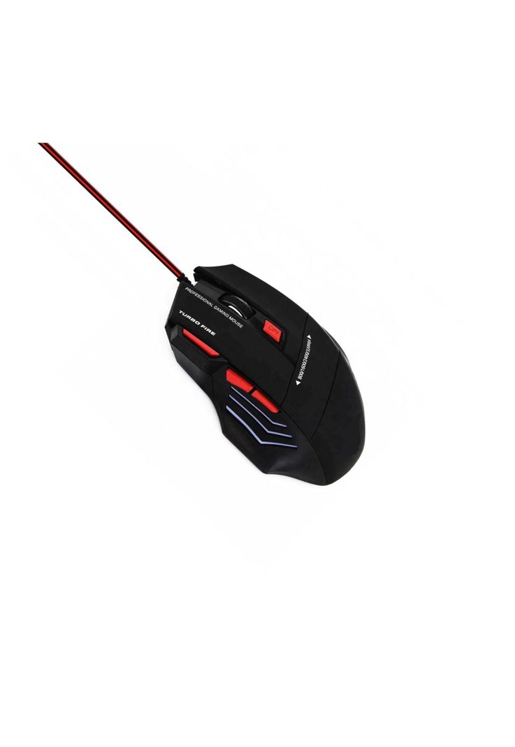 Mouse Gamer 7 Botones 3200 DPI + Turbo Fire Reptilex Rx0006-3