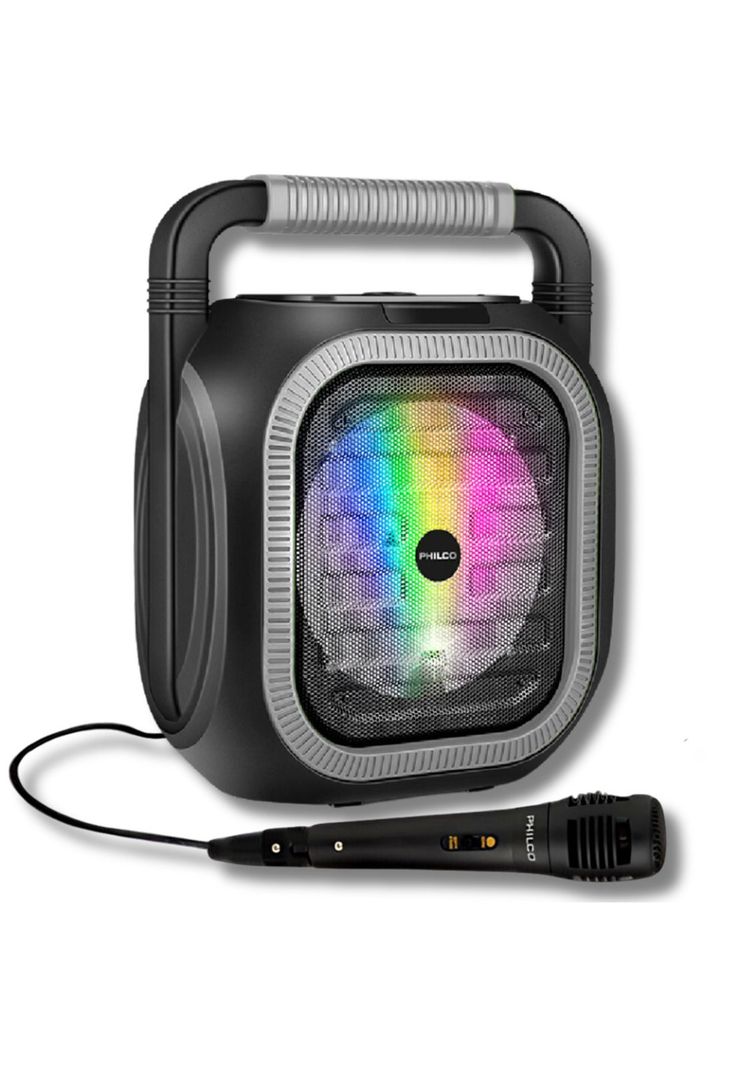 Parlante Karaoke RGB Bluetooth + Microfono + Radio FM 765GR-0