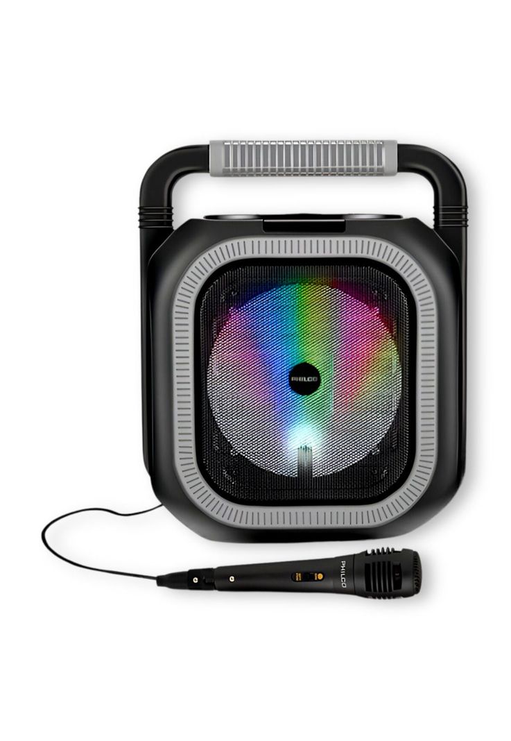 Parlante Karaoke RGB Bluetooth + Microfono + Radio FM 765GR-1