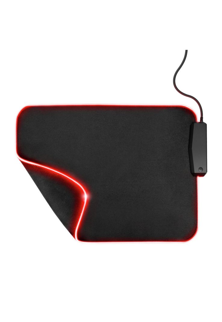 Mouse Pad Gamer Trust Glide L Rgb con Hub Usb 4 Puertos-0