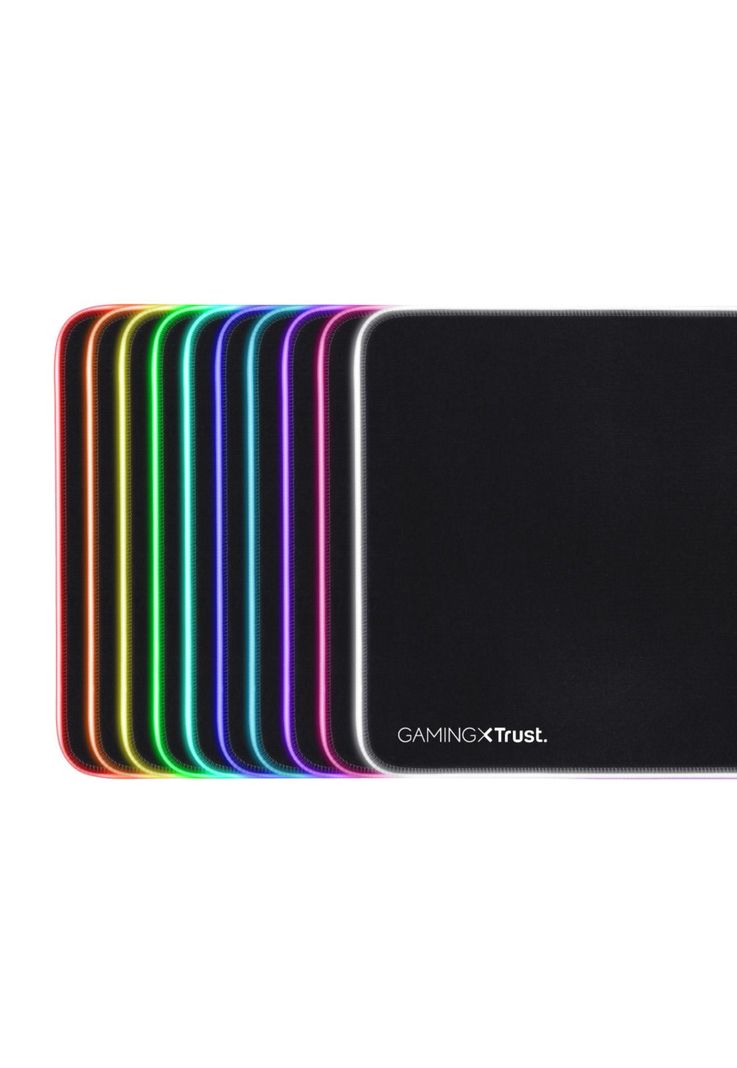 Mouse Pad Gamer Trust Glide L Rgb con Hub Usb 4 Puertos-2