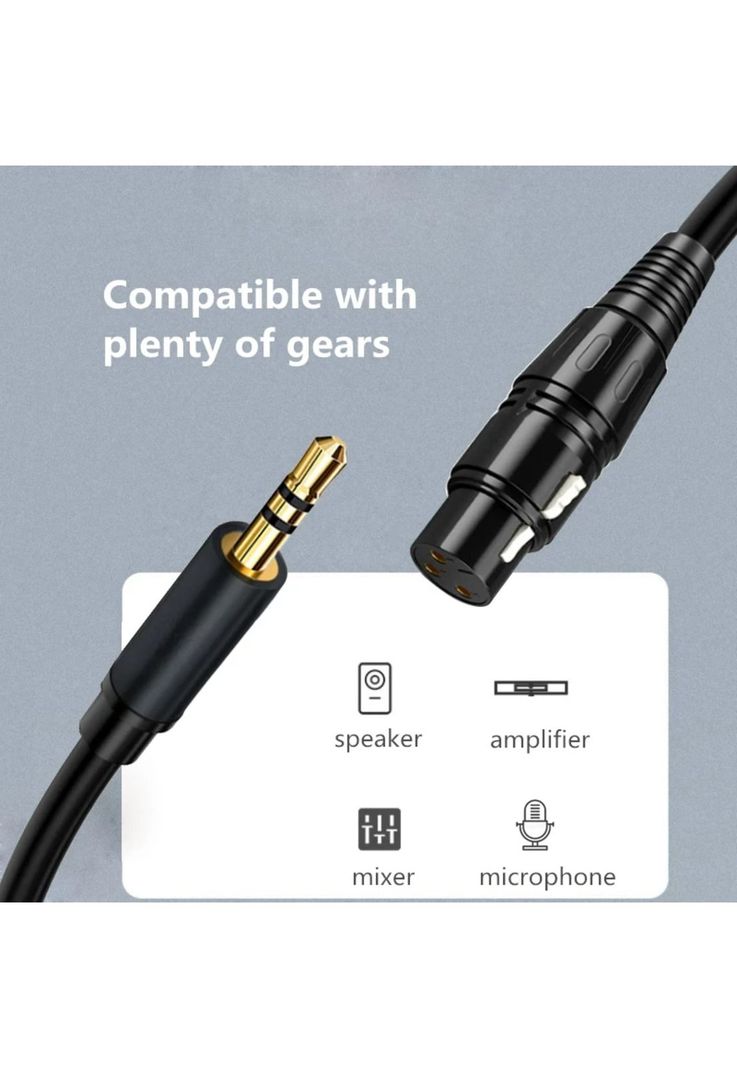 Cable de Audio para Micrófono Canon XLR a 3.5mm 2.5m MC435-4