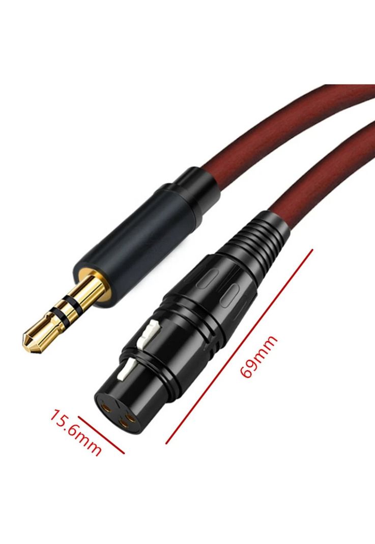 Cable de Audio para Micrófono Canon XLR a 3.5mm 2.5m MC435-6