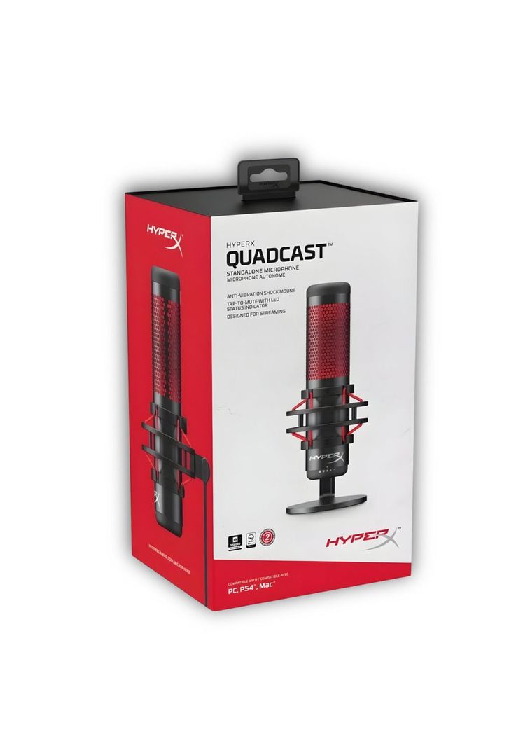 Micrófono Gamer Streaming HyperX QuadCast Profesional-7