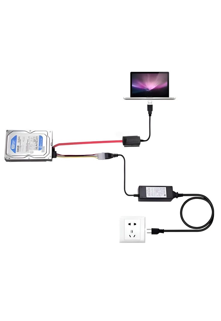 Adaptador USB 2.0 para Discos IDE / SATA con Fuente de Poder-7