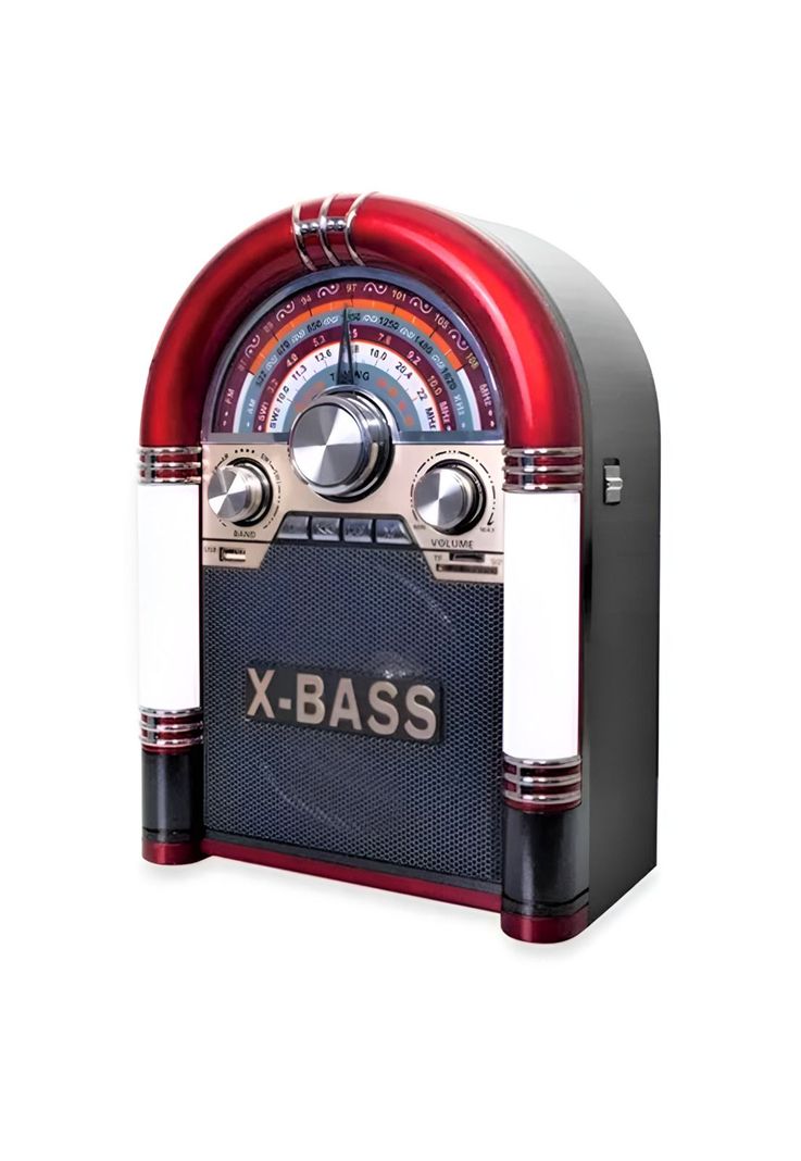 Parlante Retro Rockola XL Bluetooth Recargable Iluminada AP2053-0