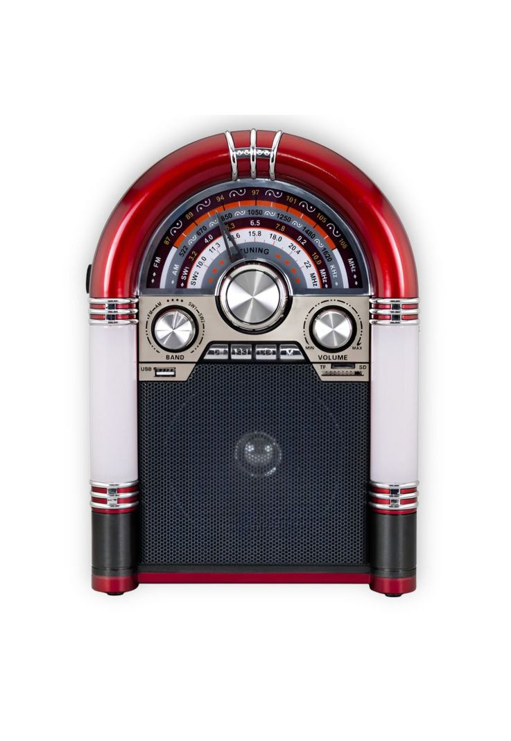 Parlante Retro Rockola XL Bluetooth Recargable Iluminada AP2053-1