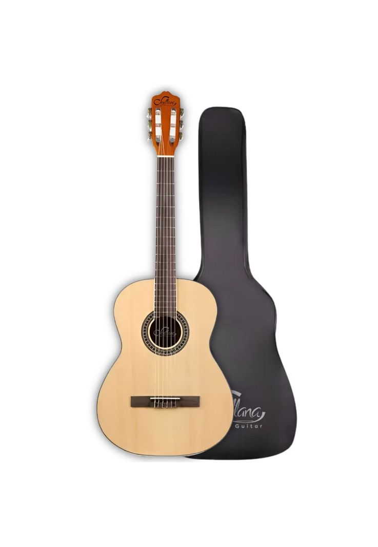 Sevillana Guitarra Electroacústica 39" Natural Sevillana Ultra Delgada