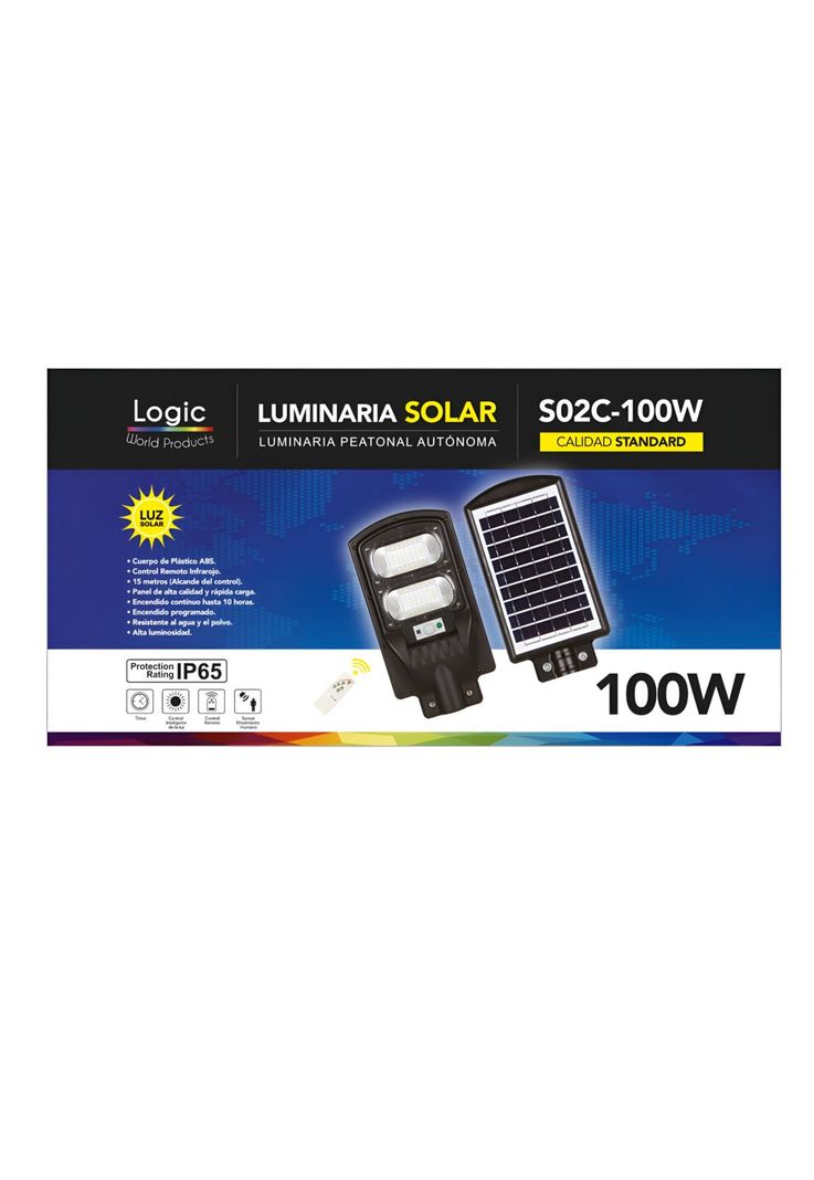 Luminaria Solar Publica con Soporte - High Light LED 100W-6