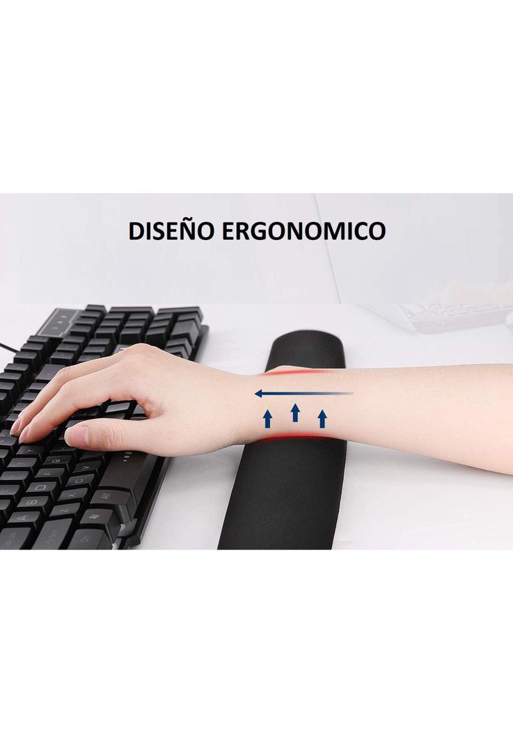 Apoya Muñecas Para Teclado Ultra Ergonómico Wrist Rest 00250-5