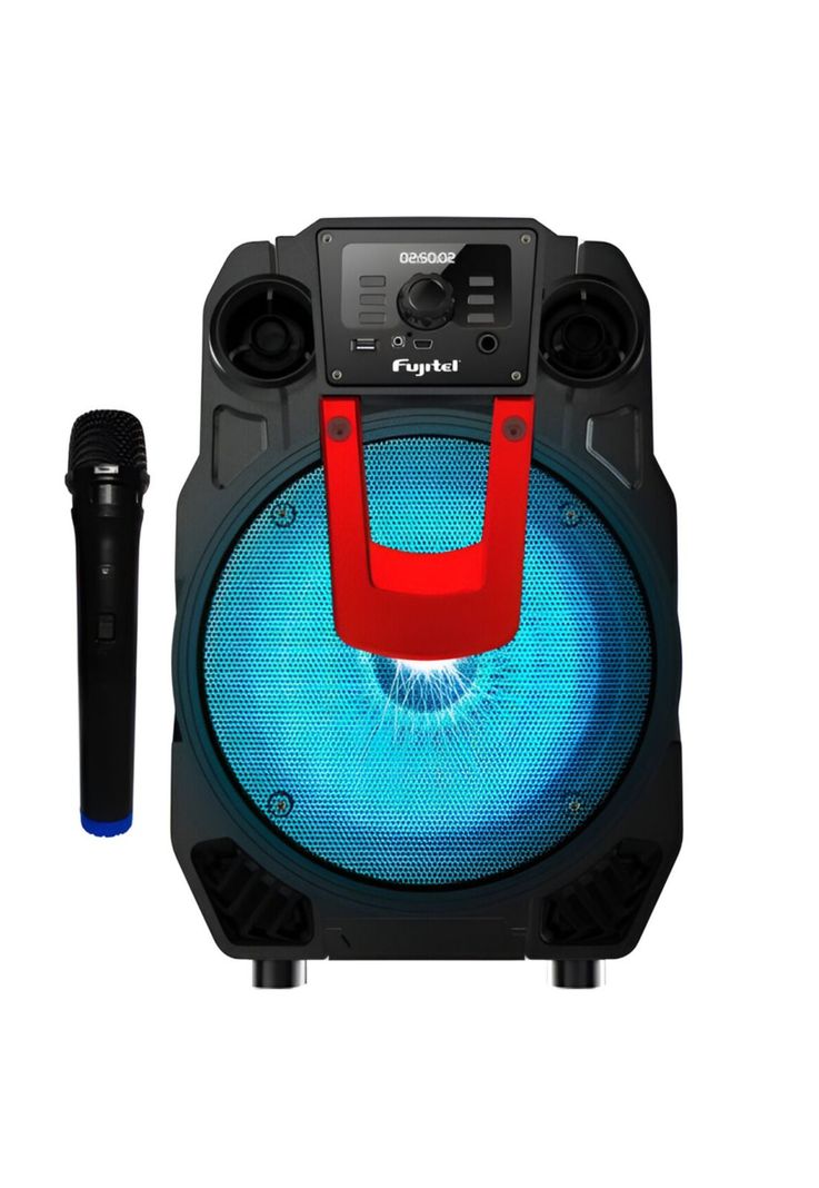 Parlante Karaoke con Micrófono inalámbrico BT8L Recargable-0