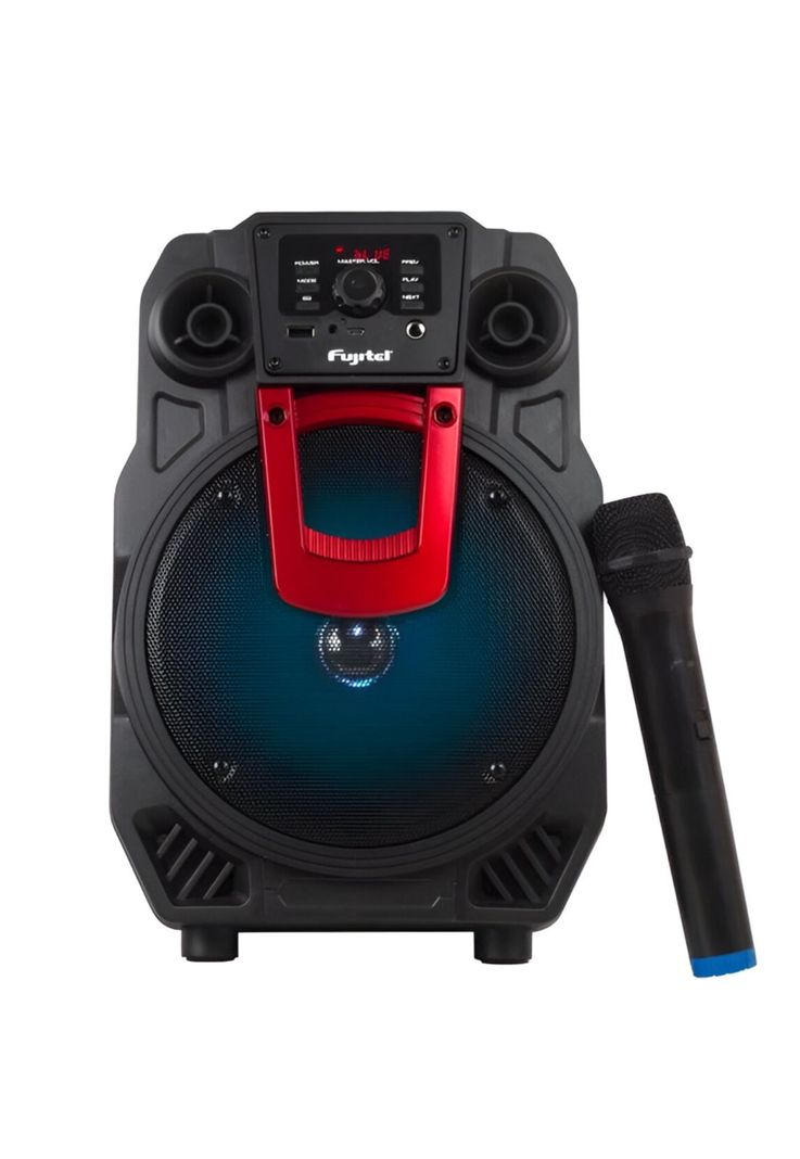 Parlante Karaoke con Micrófono inalámbrico BT8L Recargable-2