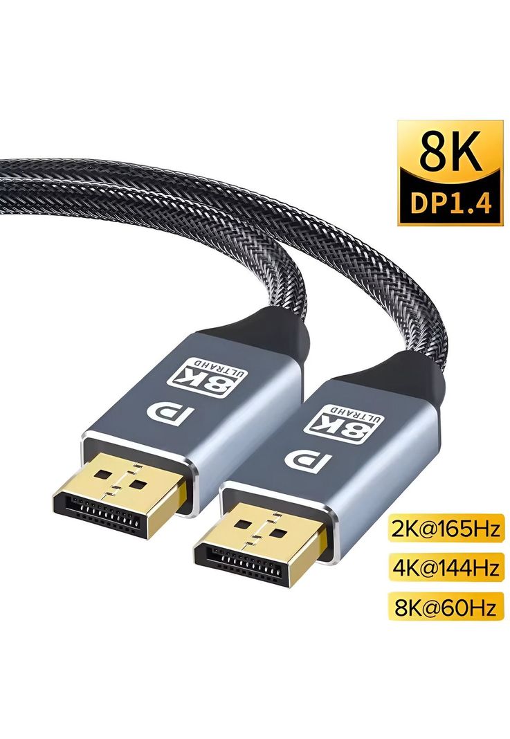 Cable DisplayPort 8K Profesional Video 32Gbps + Audio 32-Bit-1