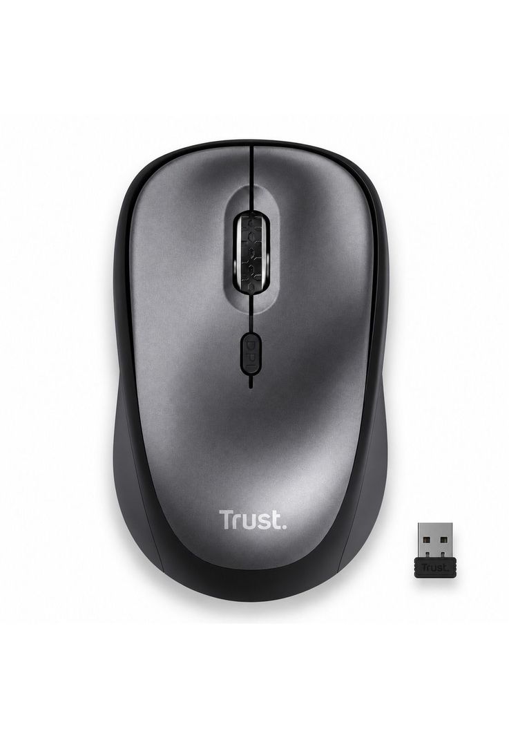 Mouse Inalambrico Silencioso Trust YVI Eco Friendly BK 24549 Negro