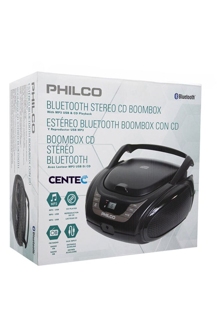 Radio Boombox con CD/ Mp3/ USB/ Aux/ AM/ FM Bluetooth 2120BT-8