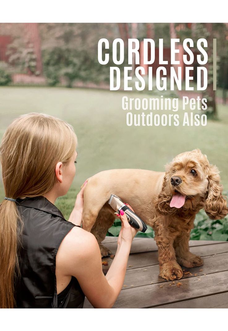 Cortadora de Pelo para Perros y Gatos con Accesorios DBG013-9