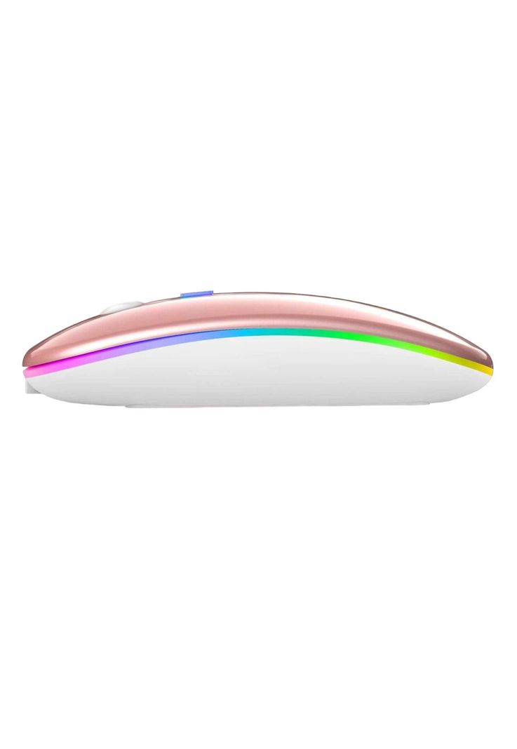 Mouse Dual Inalámbrico Rosado Recargable Bluetooth + USB 2G-5
