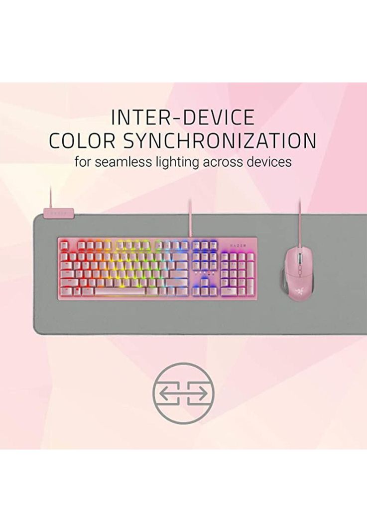 Mouse Pad Razer Gamer Goliathus Extended Chroma Quartz RGB Pink XL-1