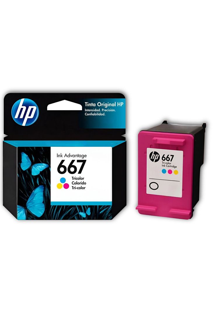 Tinta HP 667 Tricolor Cartridge Original 3YM78AL 2ML Colors-0